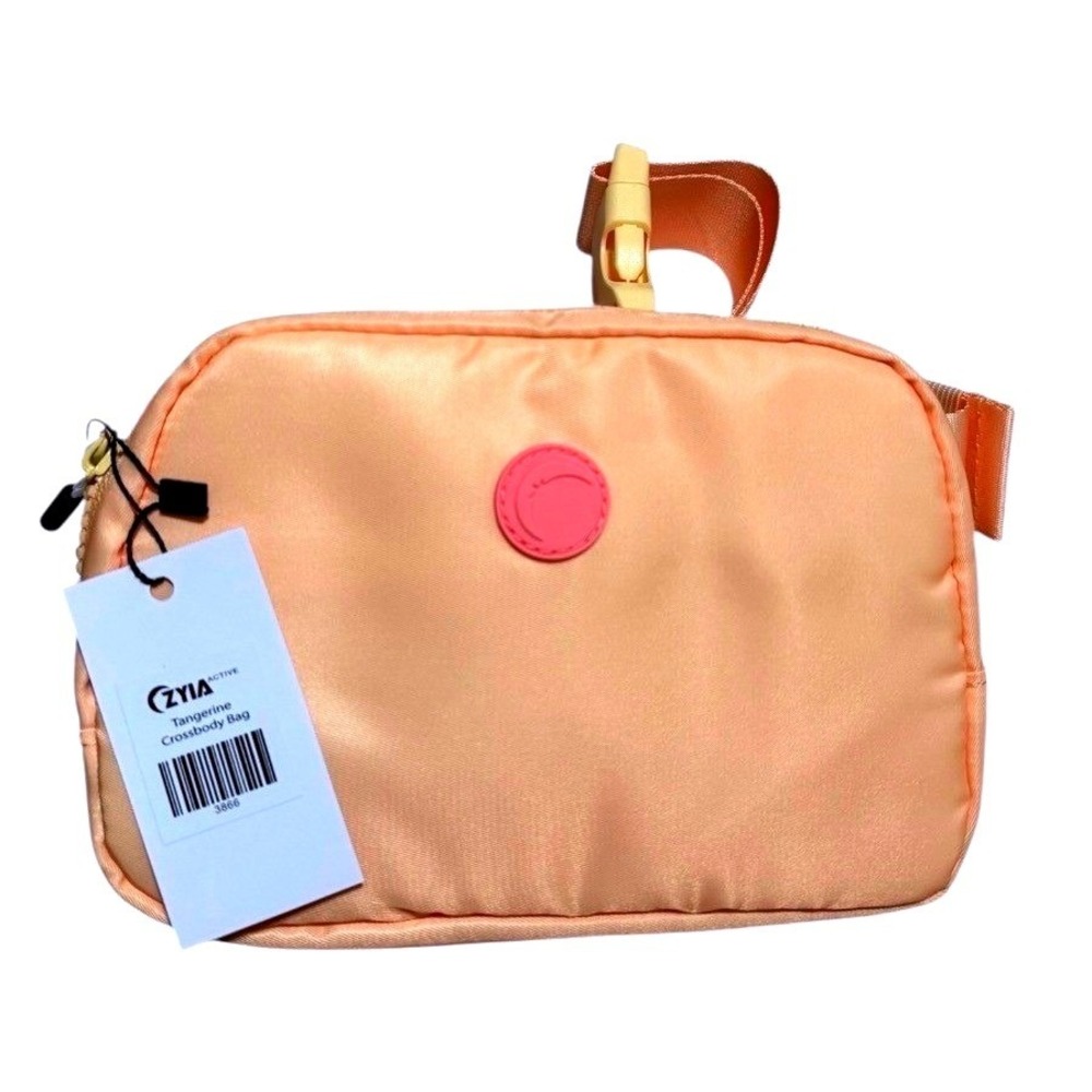 NWT Zyia Active Tangerine Crossbody Bag Orange Belt Bag Fanny Pack NWT 3866‎